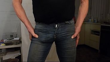 Working up a hardon in tight jeans