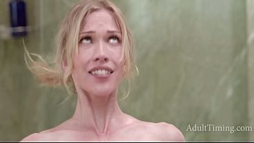 Skinny MILF Rides Step Son In The Shower | AdultTiming