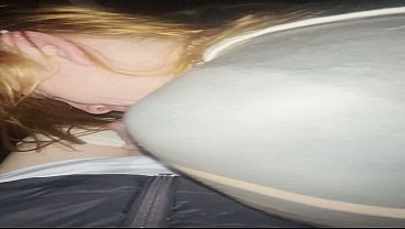 destrozando a peliroja casero coche por dinero