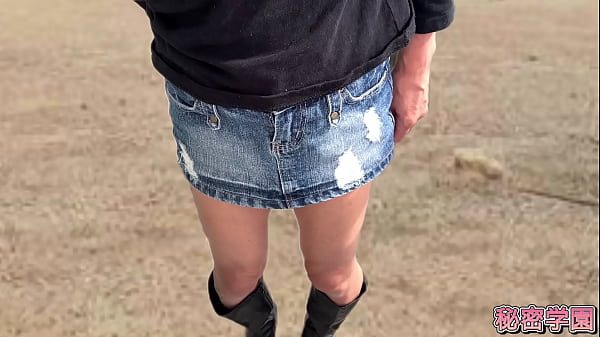 Climax with anal vibrator Me in miniskirt boots Anal toy SecretGakuen