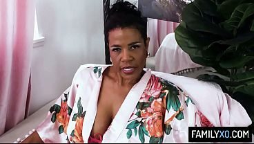 Ebony GILF POV Sex With Stepgrandson - Raven Swallowz