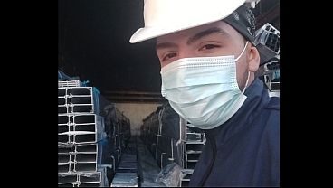 con mi compañero de trabajo