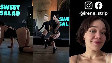 hot strip short hair girl