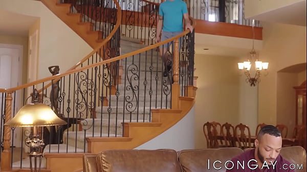 Inked Casey Everett blows cock before interracial banging