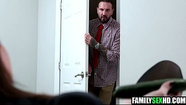 Stepdaughter Asks Stepdad To Stretch Her Tight Pussy