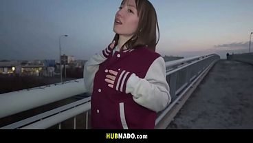 Brunette Beauty Kate Quinn Dances, Pleases, and Takes a Hot Load