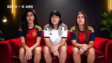 Las MujeresAI: Las reacción del partido final del Mundial 2026 entre España y Argentina. (IA)