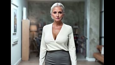 AI generated - The milf loves to have her tits spanked and her nipples pulled, and also her butt plug