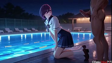 The same continued when Reze sucked Denji by the pool [AI]