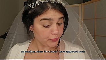 New wife locks your cock, and cucks you on your wedding night! Teaser