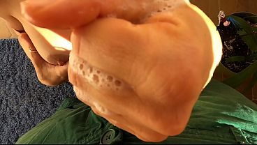 TRYING TO FIT A HUGE COCK DOWN MY THROAT   BONUS GOT FED CUM