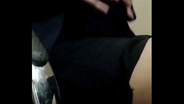 Secretary opening her pussy at the office desk