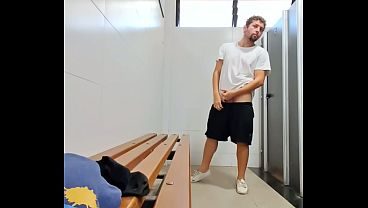 I almost got caught showing off in the bathroom where the truck drivers take a shower