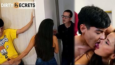 THE STEPSON PLAYS A PRANK ON HIS STEPMOTHER AND SHE ENDS UP FUCKING HIM WHEN HER HUSBAND LEAVES FOR WORK.