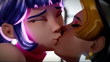 Urgía entre personajes de overwatch sin sencura