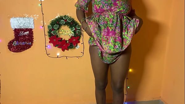 Housemaid fucked during Christmas preparations