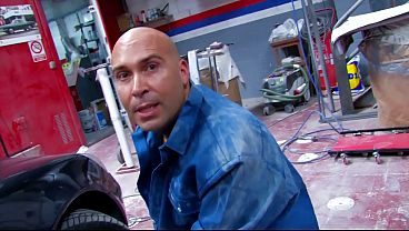 THREESOME DIRTY PORN AT GARAGE