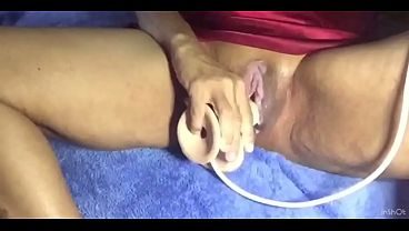 Horny wife wishes she had a hot load in her pussy