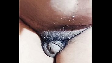 Smallest penis ever sissy play and fun with her clitty