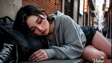 A stranger took a random girl to an alley where she was fucked [AI]