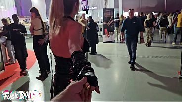 ANAL SLUT Stella Scandic 0% PUSSY rough ass destruction by random guy picked up among fans at Erotic Expo