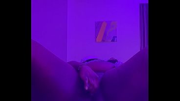 Masturbation under the purple lights