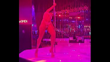 Pole Dance Practice At The Strip Club