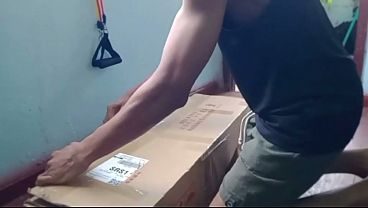 unboxing new sex doll 100cm