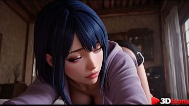 Hinata Hyuga has become a slut obsessed with big black dicks, and to get fucked more often, she got a spray tan [AI]