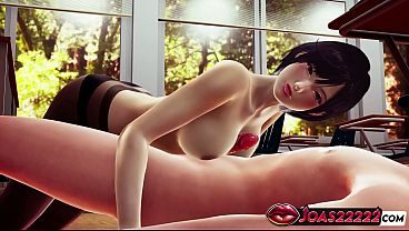 Seductive Anime Girl Nagisa in Pantyhose 3D Animation - POV Handjob with Dick Stroking, Teasing With Tits on Top, and Deepthroat Mouth Fuck Finish