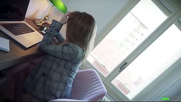 Alba - Brunette Secretary Bound gagged and kept in a secret room totally helpless struggling in her tight bondage EP