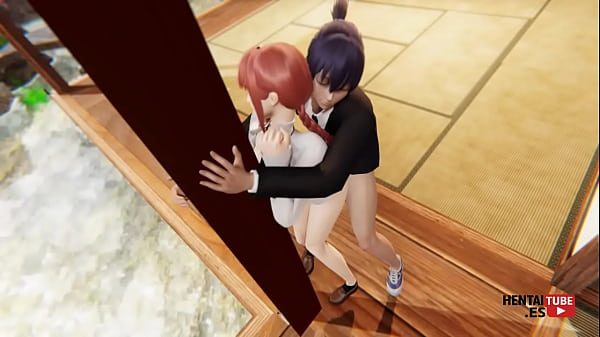 Chainsaw Man Hentai - Aki fucks Makima while she's clinging to the column of her house.