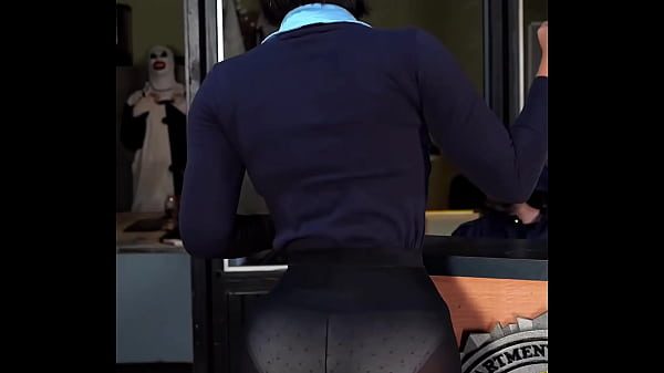 Policia con culo enorme