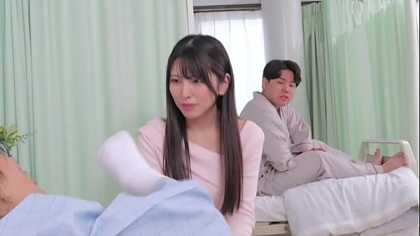 Part 2: My girlfriend came to visit me in the bed next to me and she was my type, so I started sexually harassing her through the curtain and she got turned on!? Her boyfriend was in the hospital and couldn't move, so I gave him a load of creampies!