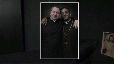 White priest is fucked by a superior black cock