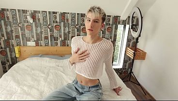 Twink sucks stepdad's dick and takes it in his hole