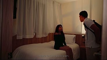 She lets me stay at her place, and she only had one bed