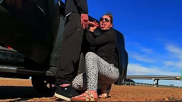EXTREME Public Sex on the Side of the Road CAUGHT