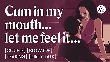 ASMR Audio Porn: Wife Gives You a Blowjob and Makes You Cum in Her Mouth at Home – Teasing, Oral & Dirty Talk – Erotic Audio Roleplay for Women