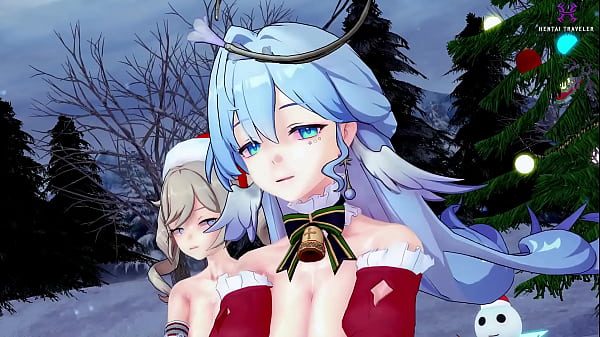 Pussyverse: MMD All I Want for Christmas Is You (Robin, Astra Yao, Barbara)