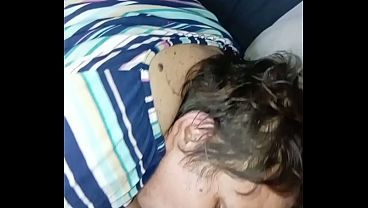 Stepmom gives step son blowjob Good sucking session