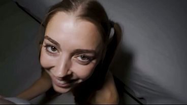 Stoopid whore fakes she likes it