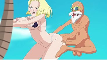 Android 18 fucked by master roshi |Gameplay