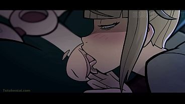Himiko Toga y Uraraka Ochako comiéndose los coños
