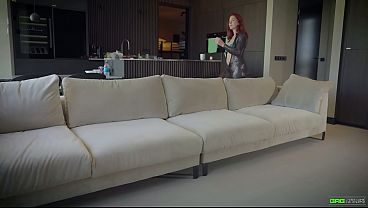 Daisy Dolly - Girl next door tied up and gagged by home owner and dressed in catsuit bondage EP
