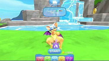 Rouge having spicy fun with the fucking slime