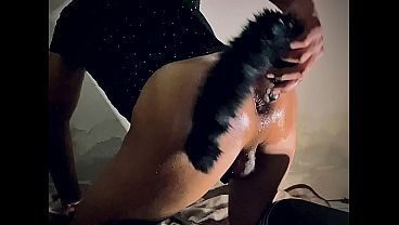 Jugando en el baño
