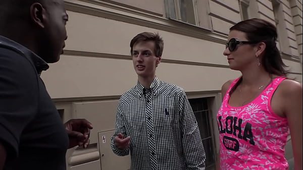 A poor guy watches his wife's ass and pussy being used by a strange Black man, then licks up his cum left on her