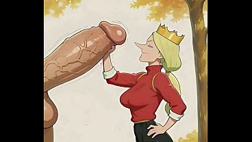 Ranking of Kings - Queen Hiling Handjob & Massive Facial Cumshot in Autumn Forest