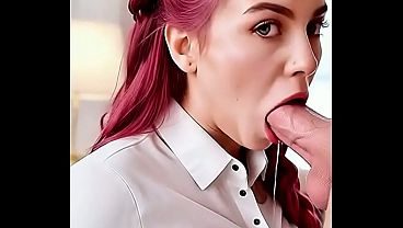 Lovescape AI Creation Redhead Blowjob Fantasy